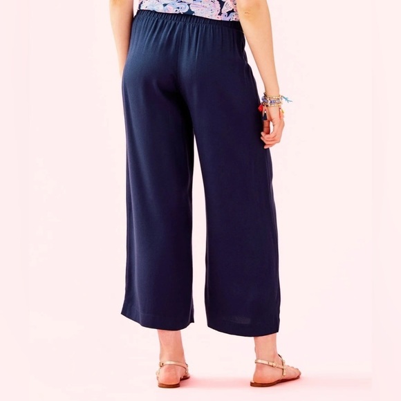 *NWT* Lilly Pulitzer Avery Crop Pant True Navy Size 4 - Picture 2 of 11